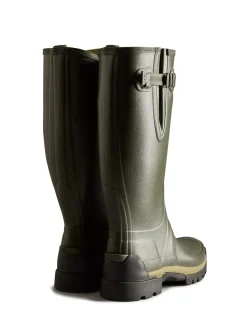 Hunter Wellies Vert Balmoral Grand Side Adjustable Neoprene Doublée Techsole