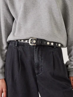 Hush Seren - Ceinture en cuir cloutée