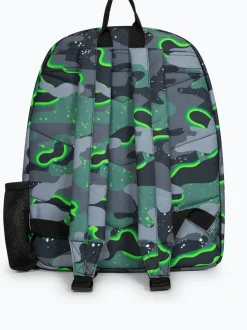 Hype. Sac à dos camouflage glow garçon vert emblématique