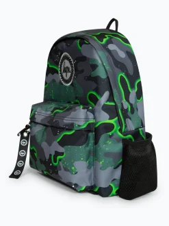 Hype. Sac à dos camouflage glow garçon vert emblématique
