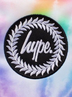 Hype. Sac à dos emblématique rose arc-en-ciel avec cœur tie-dye pour fille