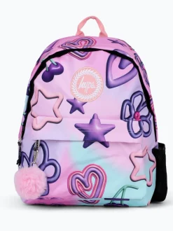Hype sac à dos unisexe multicolore pastel avec poitrine jouet