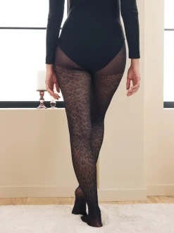 Impression animale noire - Patron Collants 1 Pack