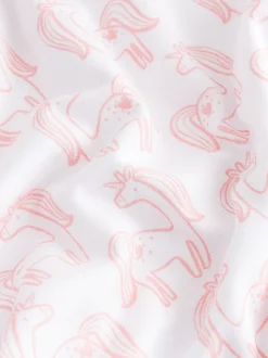 Impression de licorne rose - Pyjama Kind to Skin 2 Lot (9mths-12yrs)