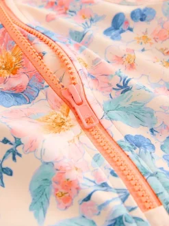 Impression florale rose - Maillot de bain Sunsafe (3mths-10yrs)