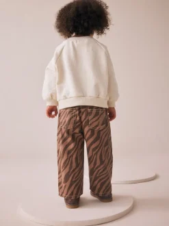 Impression Zèbre - Jeans à jambe large (3mths-7yrs)