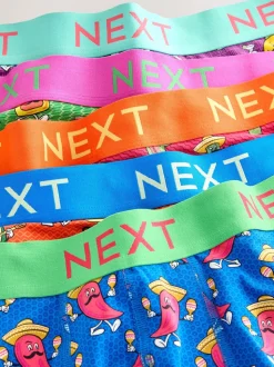 Imprimé alimentaire vif - Lot de 5 - Lot de 5 boxers Hipster