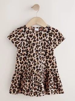 Imprimé animal - Robe en coton à manches courtes (3mois8ans)
