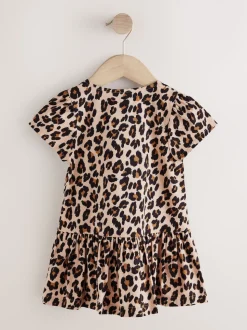 Imprimé animal - Robe en coton à manches courtes (3mois8ans)