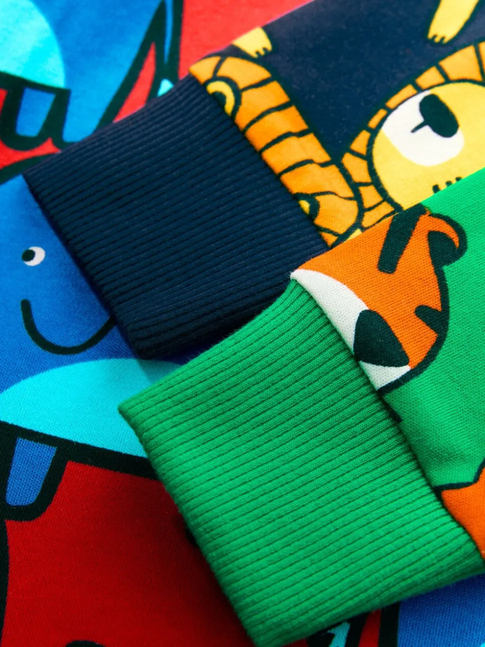 Imprimé animal coloré - Lot de 3 pyjamas Snuggle (9mois-8ans)