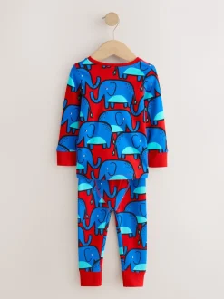 Imprimé animal coloré - Lot de 3 pyjamas Snuggle (9mois-8ans)