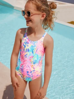 Imprimé animal coloré - Maillot de bain à double bretelle (3-16yrs)