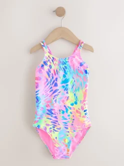 Imprimé animal coloré - Maillot de bain à double bretelle (3-16yrs)