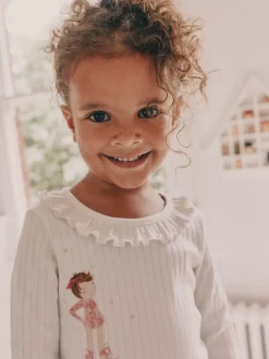 Imprimé ballerine rose - Pantalon de pyjama tissé, lot de 2 (9mois-10ans)