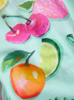 Imprimé fruits - Robe en coton à manches courtes (3mois8ans)