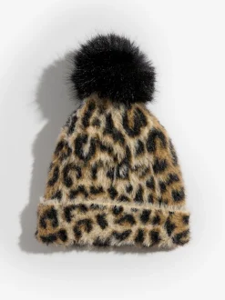 Imprimé Léopard - Love & Roses Chapeau à pompon confortable