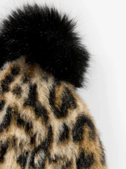 Imprimé Léopard - Love & Roses Chapeau à pompon confortable