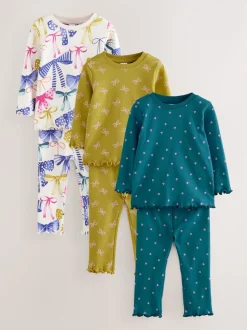 Imprimé nœud multiple - Lot de 3 pyjamas Snuggle (9mois-12ans)