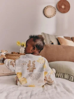 Imprimé personnage lapin blanc - Ensemble bébé sweat et legging de Pâques (0mois-2ans)