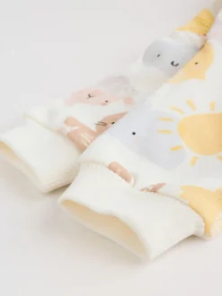 Imprimé personnage lapin blanc - Ensemble bébé sweat et legging de Pâques (0mois-2ans)