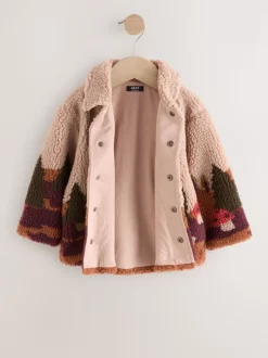 Imprimé scénique neutre - Borg Polaire Shacket (3mths-7yrs)