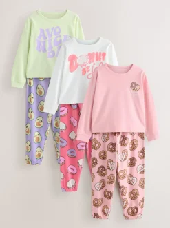 Imprimé slogan avocat - Lot de 3Joggings pyjama (3-16ans)