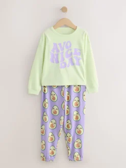Imprimé slogan avocat - Lot de 3Joggings pyjama (3-16ans)