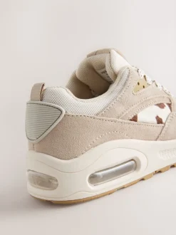 Imprimé vache - Baskets à lacets motif bulles