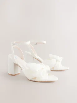 ivoire - Chaussures à talons de mariée Forever Comfort® Wedding Bow Block