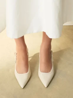 ivoire - Chaussures à talons Forever Comfort® à bout pointu et bride arrière