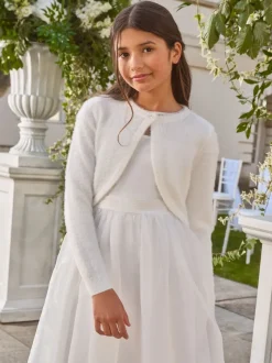 ivoire - Lipsy Fluffy Occasion Bolero (5-16yrs)