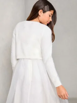 ivoire - Lipsy Fluffy Occasion Bolero (5-16yrs)