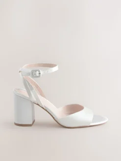 ivoire - Sandales de mariage Forever Comfort® à talons carrés à bout rond