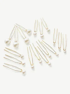 Ivory & Co Set d'épingles à cheveux en perles