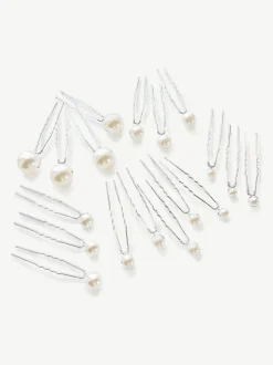 Ivory & Co Set d'épingles à cheveux en perles