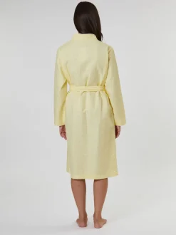 Jaune - Peignoir gaufré Loungeable 100% coton