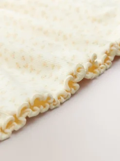 Jaune - Robe en jersey côtelé (3mths-7yrs)