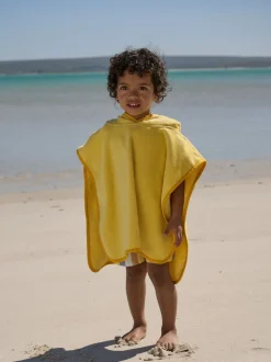 Jaune lion - Poncho en tissu éponge (9mths-6yrs)