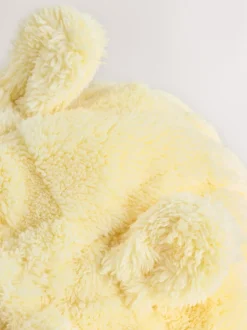 Jaune motif lapin - Veste zippée à capuche en polaire bébé (0mois-2ans)