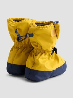 Jaune moutarde - Bottines JoJo Maman Bébé imperméables doublées en polaire Bébé