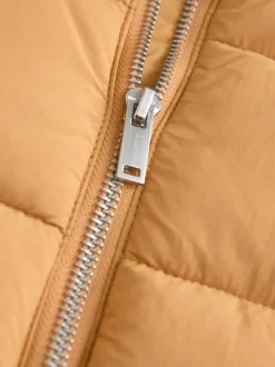 jaune ocre - Shower Resistant Square Quilted Coat (3-16yrs)