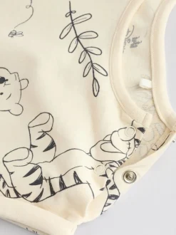 Jaune/Blanc - Lot de 2 barboteuses imprimées Winnie The Pooh pour bébé