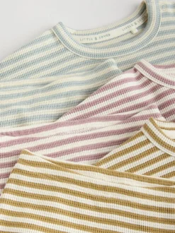 Jaune/rose/bleu - Ensemble 6 pièces hauts et Leggings en jersey Bébé (0mois-2ans)