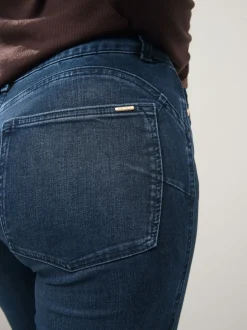Jean bleu foncé - Jean skinny coupe slim à effet rehausseur