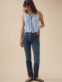 Jean bleu foncé - Jean slim rehaussant et galbant