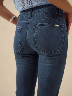 Jean bleu foncé - Jean slim rehaussant et galbant