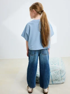 Jean bleu moyen - Jeans Barrel (3-16ans)