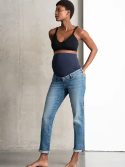 Jean décontracté de maternité Seraphine Overbump en tissu bio haut de gamme