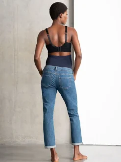 Jean décontracté de maternité Seraphine Overbump en tissu bio haut de gamme