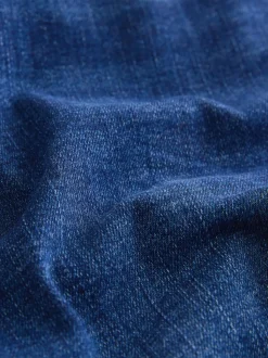 Jean délavé bleu moyen - Jean skinny coupe slim à effet rehausseur